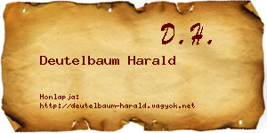 Deutelbaum Harald névjegykártya